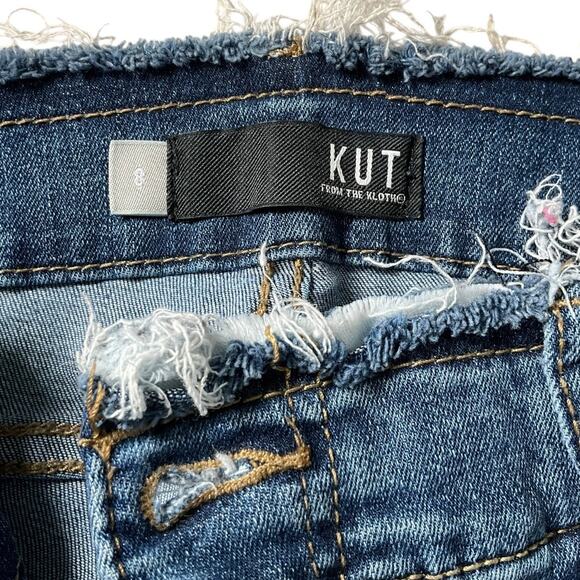 KUT From The Cloth High-Rise Fab Ab Ankle Skinny Women's Size 8 Super Stretch - Picture 5 of 11